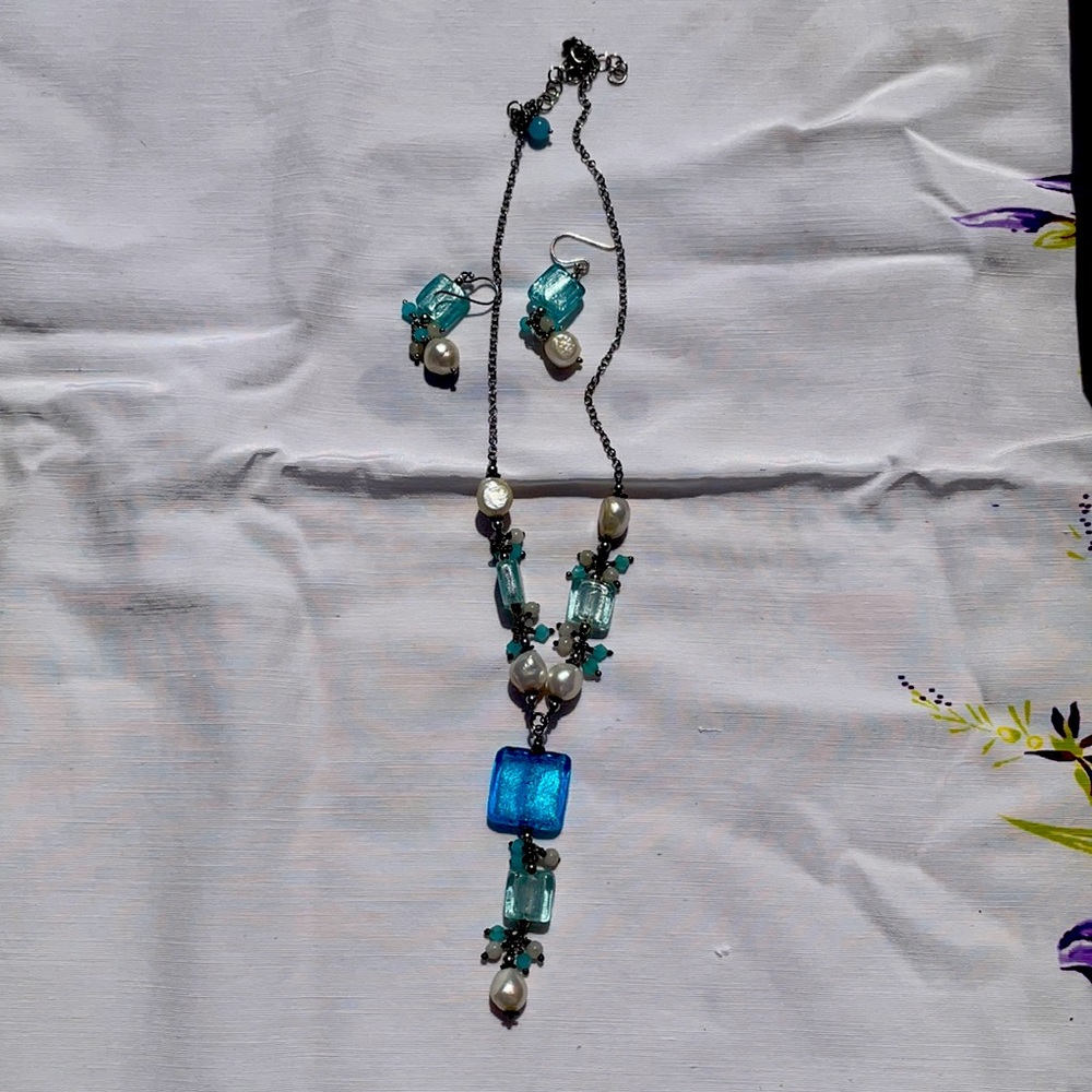 Necklace and earrings